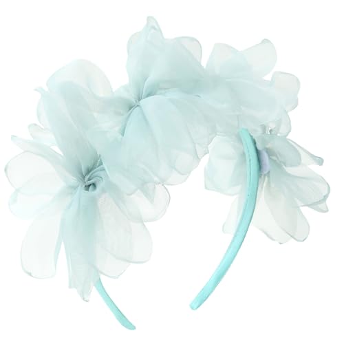 Schönes Tüll-Stirnband mit großer Blume für Party-Dekorationen für Musikfestivals, Foto-Requisiten für Mädchen von Lilinzhi