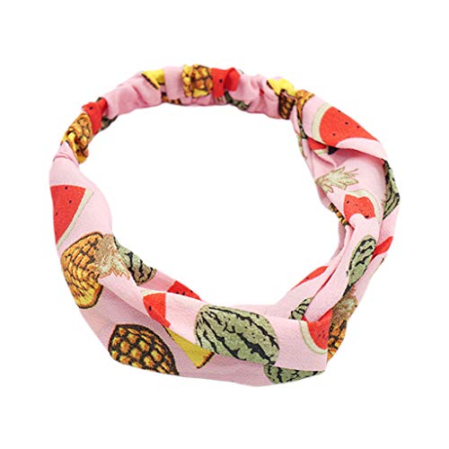 Sommer-Stirnband für Damen und Mädchen, dehnbar, breit, farbige Ananas, Wassermelone, Früchte von Lilinzhi