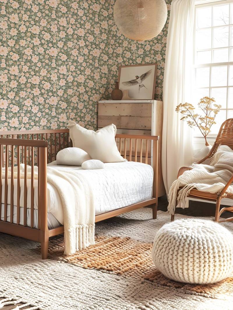 Kinderzimmer Vliestapete Blumenmeer LILIPINSO von Lilipinso