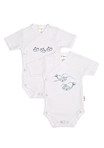 Liliput Babys Kurzarm-Wickelbodies 2er-Pack weiß 50/56 von Liliput