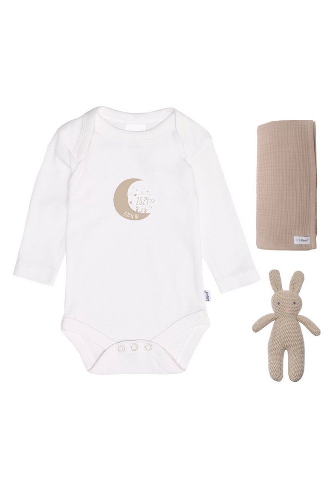 Liliput Erstausstattungspaket Born in 2024 3-teilig mit weichem Musselintuch von Liliput