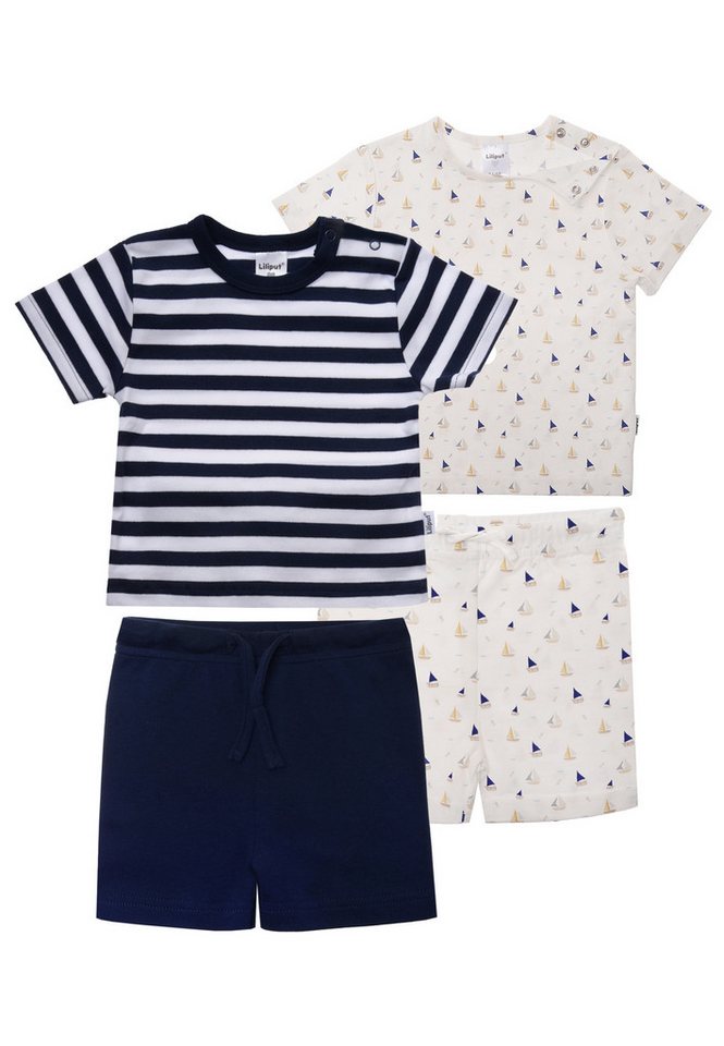 Liliput T-Shirt Boote (4-tlg) im praktischen 2er-Pack mit Bindebändern von Liliput