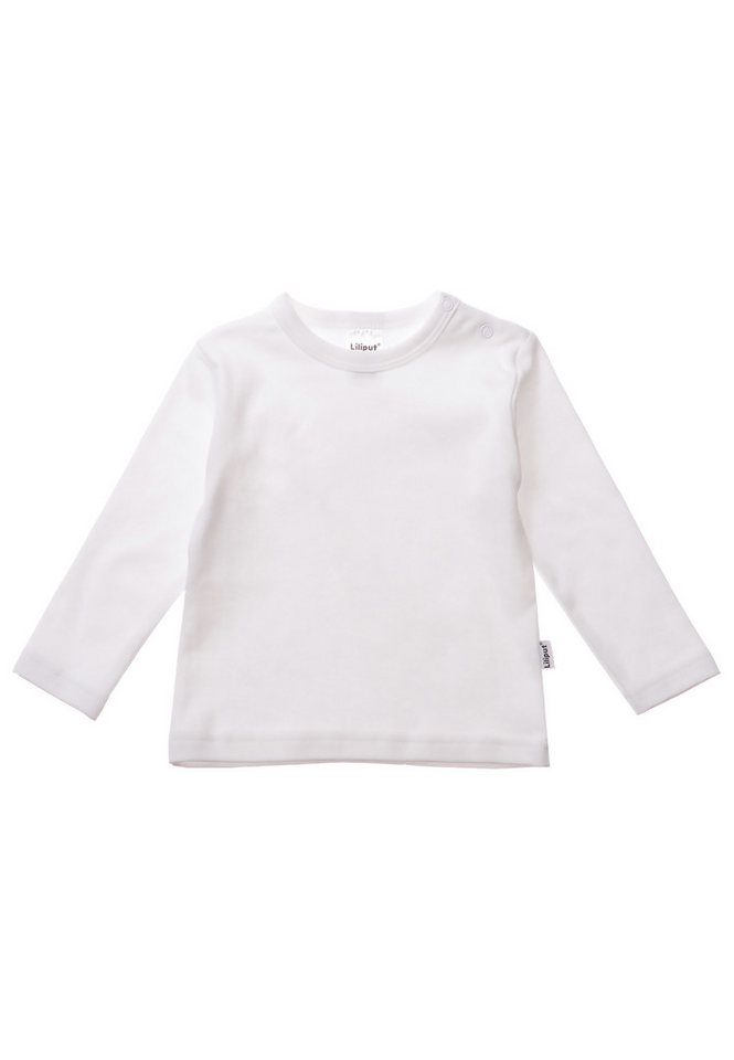 Liliput Langarmshirt weiß, schilf und hellblau mit Druckknöpfen auf der Schulter Liliput Langarmshirt weiß, schilf und hellblau mit Druckknöpfen auf der Schulter von Liliput