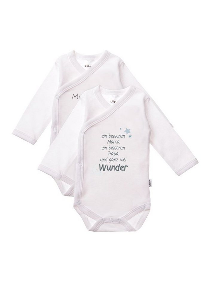 Liliput Wickelbody Mummy + Daddy (2-tlg) mit praktischer Druckknopfleiste von Liliput