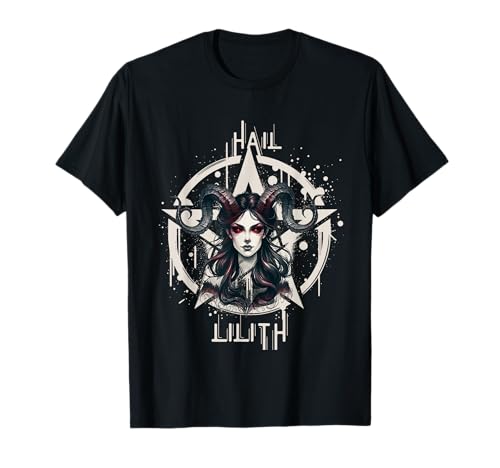 Hail Lilith Pentacle Witch First Sigma Damen Black Magic T-Shirt Hail Lilith Pentacle Witch First Sigma Damen Black Magic T-Shirt von Lilith Mother Of Demons Witch Halloween Occult