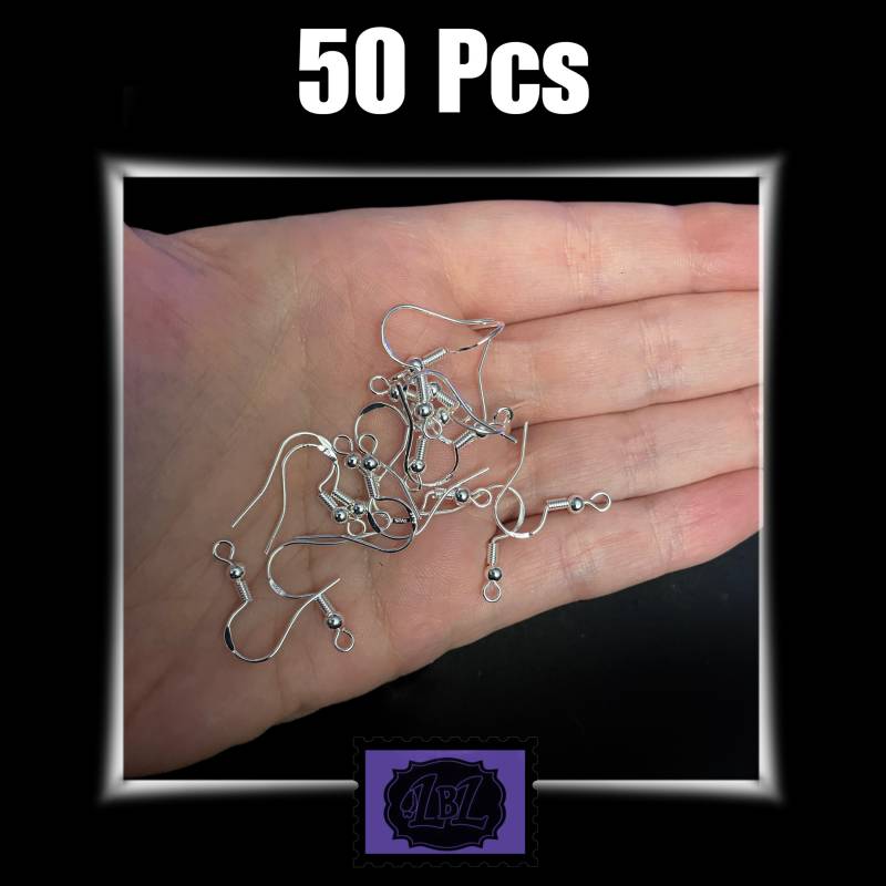 Ohrhaken, Ohrringe, 50 Stück, Inkl. Biegeringen Und Silikon Verschluss, Diy Schmuck, Gothic Ohrhaken, Ohrringe, 50 Stück, Inkl. Biegeringen Und Silikon Verschluss, Diy Schmuck, Gothic von LilithBLCrafts