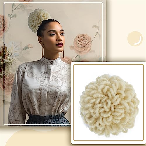 Loc Ponytail DreadLock Dutt Afro High Puff Kordelzug Pferdeschwanz Haarteile Faux Locs Clip in Pferdeschwanz für schwarze Frauen (613#) von Liliyab