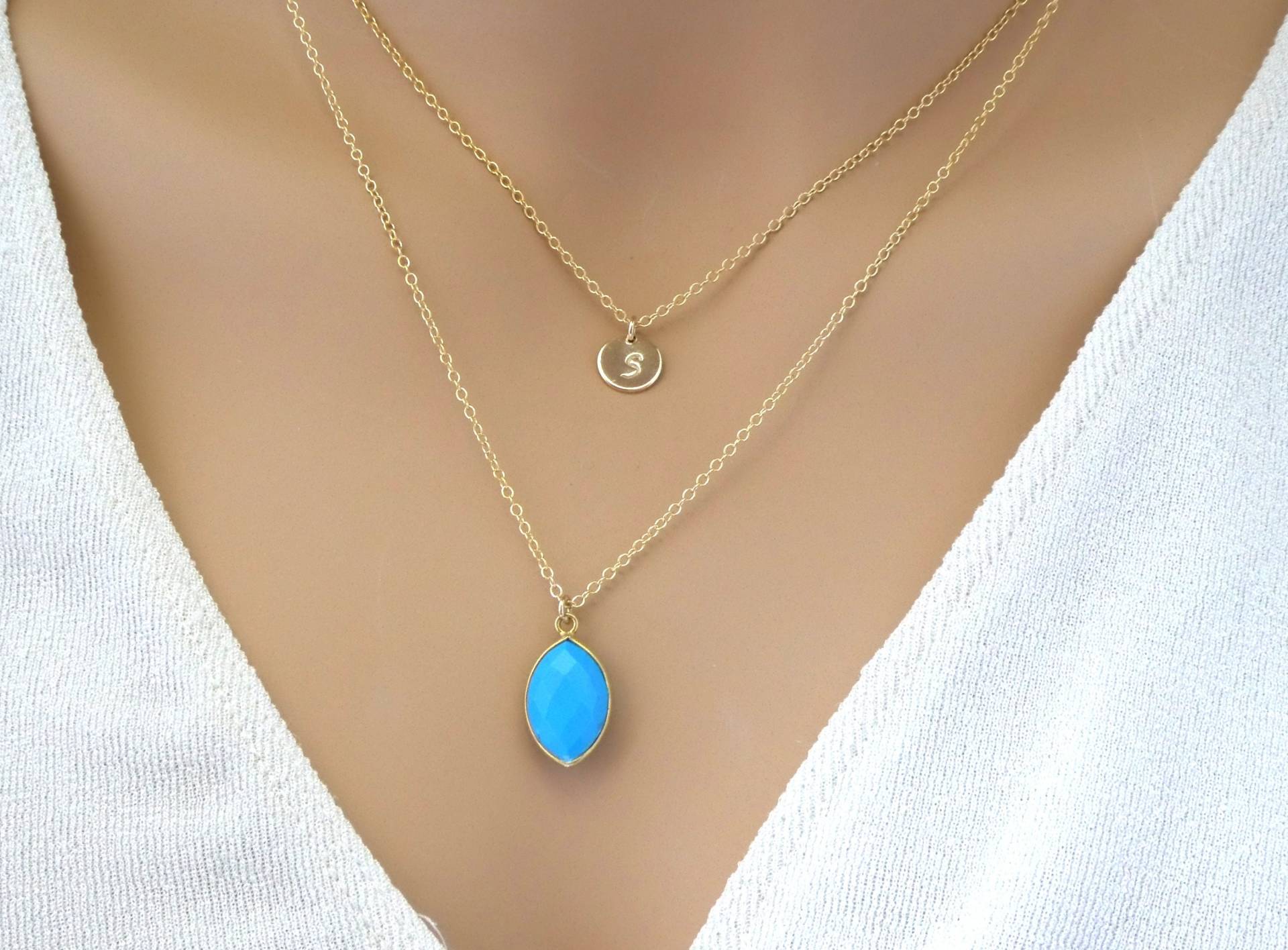 Birthstone Layering Halskette 2 Schichten Erste Einfach Dainty Mothers Gemstone Geschenk Für Ihre Frau 14K Birthstone Layering Halskette 2 Schichten Erste Einfach Dainty Mothers Gemstone Geschenk Für Ihre Frau 14K von LillaGems