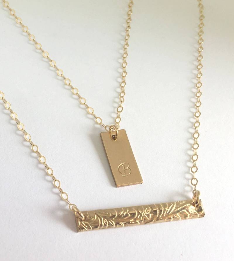 Geschichtete Halskette Multistrang 2 Schichten Gold Kette Einfache Zarte Doppelschicht 14 K Füllung Geschenk Für Frau Sterling Silber Geschichtete Halskette Multistrang 2 Schichten Gold Kette Einfache Zarte Doppelschicht 14 K Füllung Geschenk Für Frau Sterling Silber von LillaGems