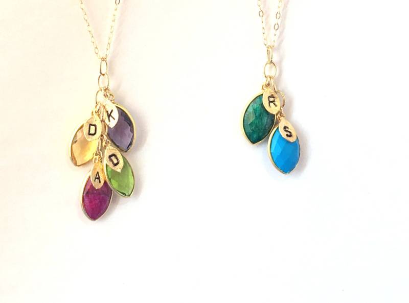 Muttertagsgeschenk Personalisierte Geburtsstein Halskette Geschenk Für Mama Mutter Personalisiertes Oma Charm 14 K Gold Muttertagsgeschenk Personalisierte Geburtsstein Halskette Geschenk Für Mama Mutter Personalisiertes Oma Charm 14 K Gold von LillaGems
