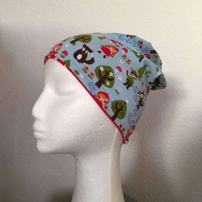 Wendebeanie Fürs Kleinkind Ku 44-48 "Rotkäppchen" von LilleHimmelAtelier
