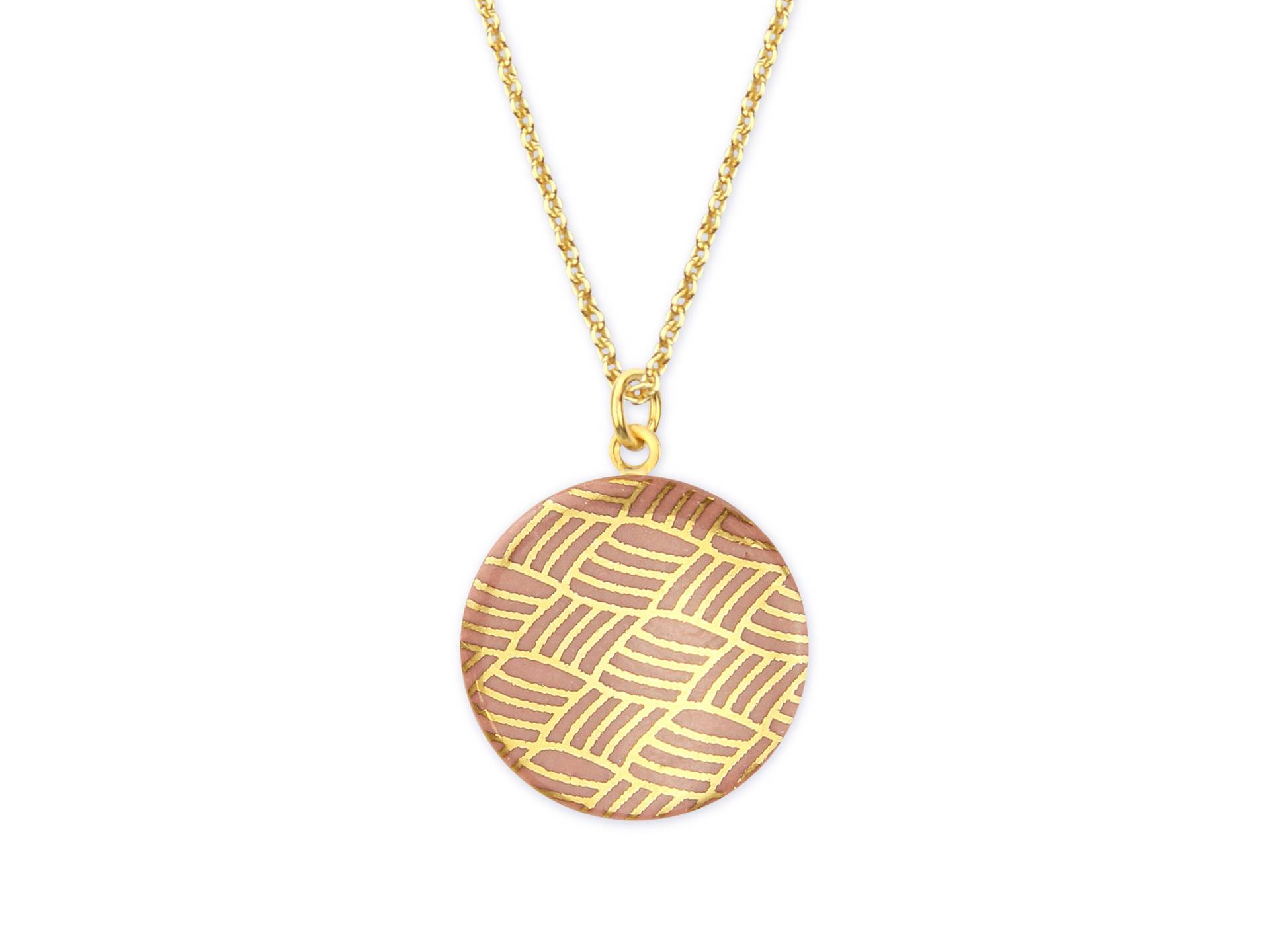 Halskette Mit Porzellan-Anhänger Knoten Porzellanschmuck Lille Mus Halskette Mit Porzellan-Anhänger Knoten Porzellanschmuck Lille Mus von LilleMusShop