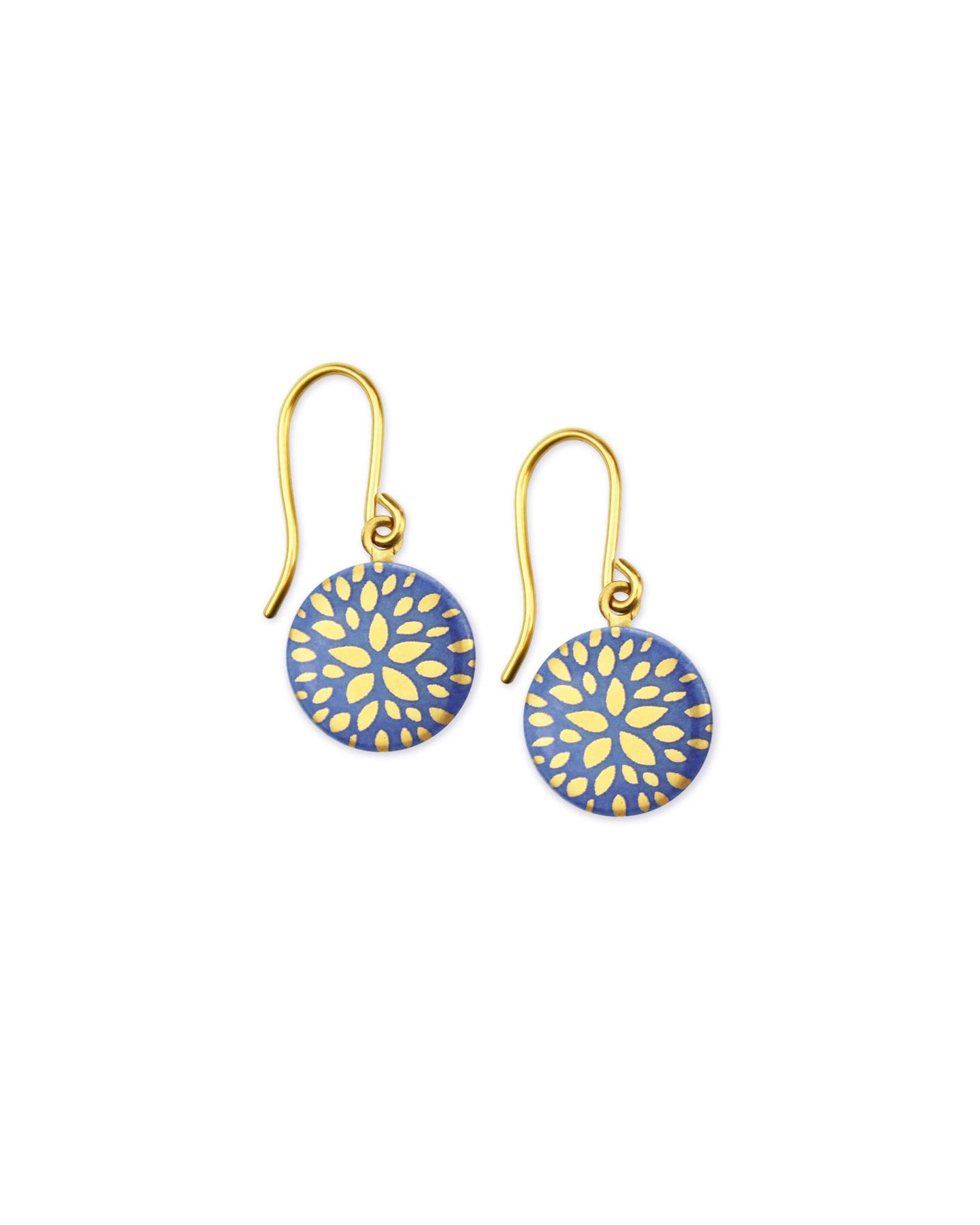 Porzellan-Ohrringe Blumenstern Porzellanschmuck Lille Mus Ohrhänger Porzellan-Ohrringe Blumenstern Porzellanschmuck Lille Mus Ohrhänger von LilleMusShop