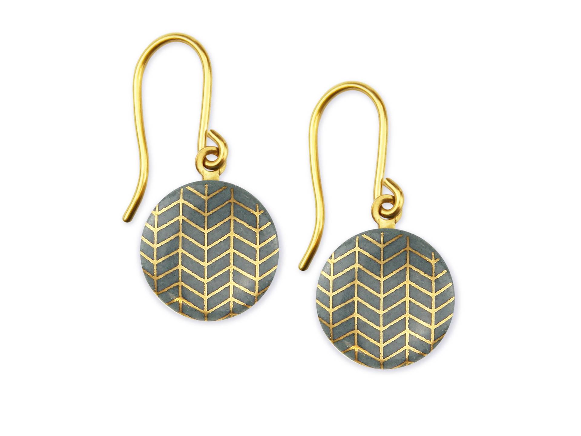 Porzellan-Ohrringe Fischgrät Porzellanschmuck Lille Mus Ohrhänger Porzellan-Ohrringe Fischgrät Porzellanschmuck Lille Mus Ohrhänger von LilleMusShop