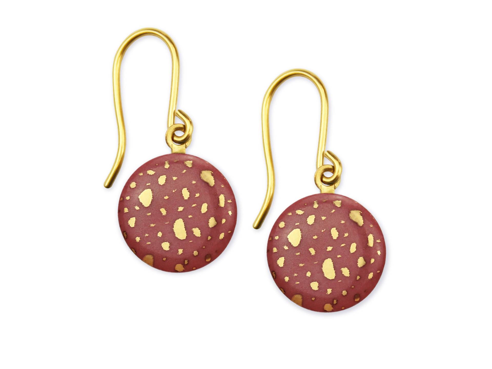 Porzellan-Ohrringe Terrazzo Porzellanschmuck Lille Mus Ohrhänger Porzellan-Ohrringe Terrazzo Porzellanschmuck Lille Mus Ohrhänger von LilleMusShop