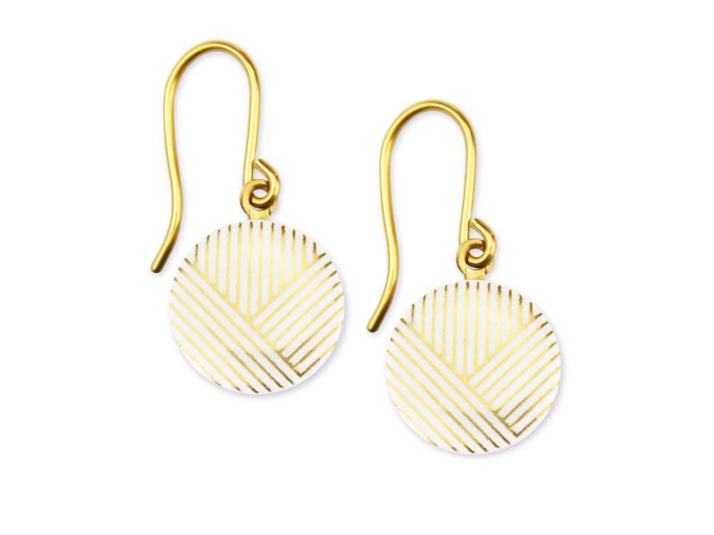 Porzellan-Ohrringe Triple Porzellanschmuck Lille Mus Ohrhänger Porzellan-Ohrringe Triple Porzellanschmuck Lille Mus Ohrhänger von LilleMusShop
