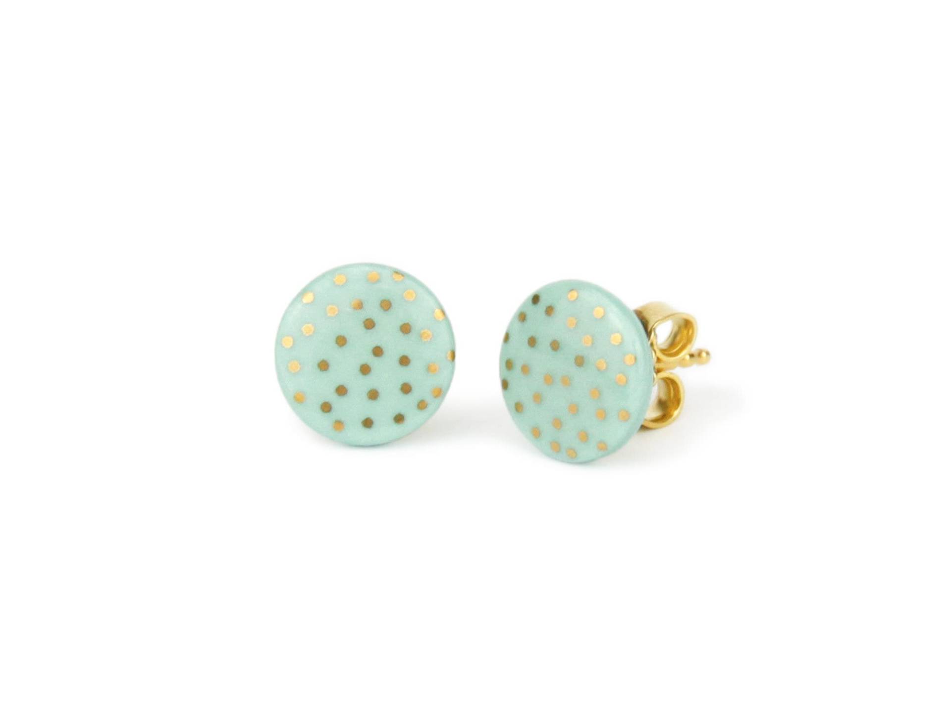 Porzellan-Ohrstecker Konfetti Porzellanschmuck Lille Mus Ohrringe Porzellan-Ohrstecker Konfetti Porzellanschmuck Lille Mus Ohrringe von LilleMusShop