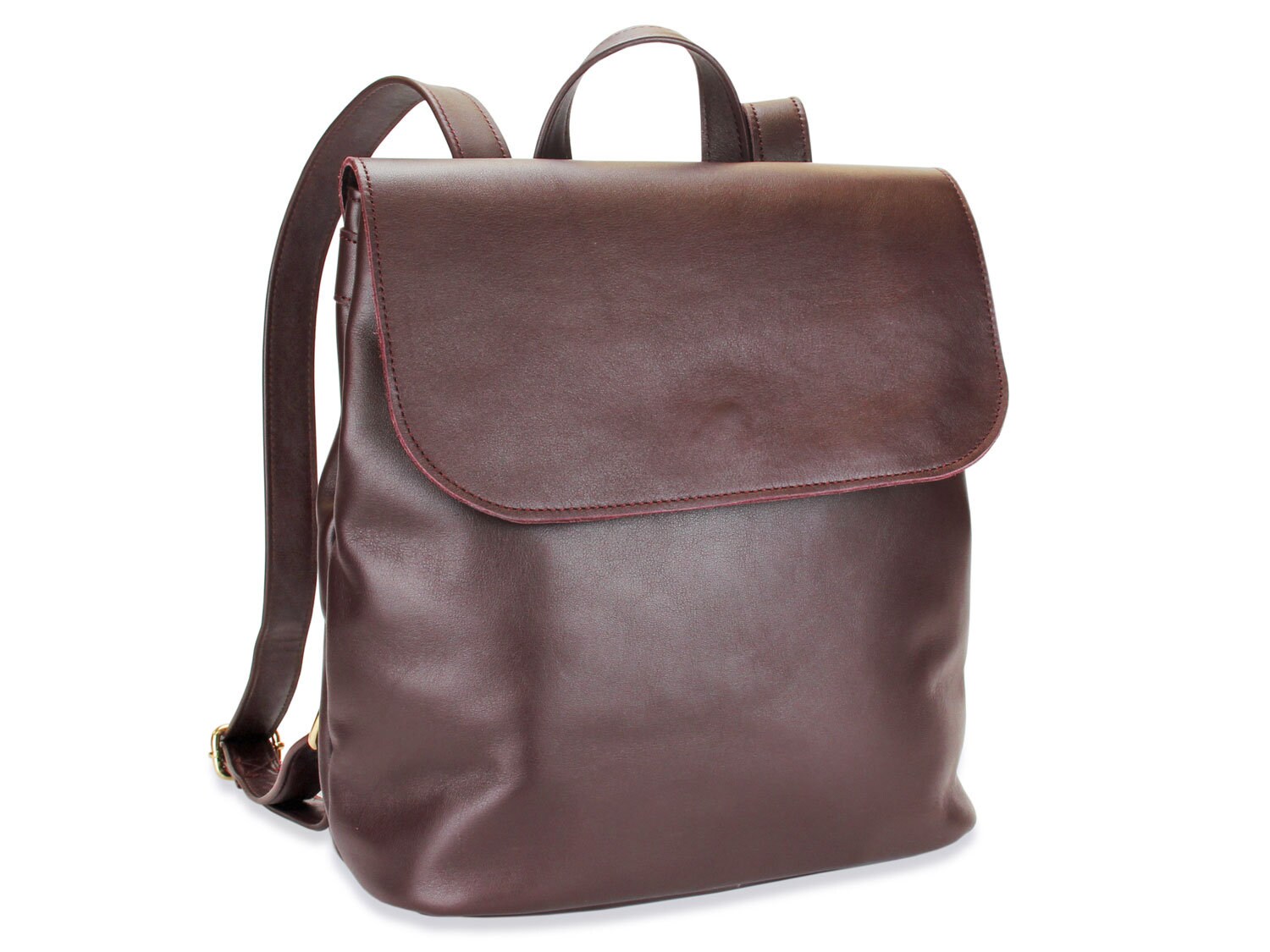 Rucksack Runa - Bordeauxrot Aus Leder Rucksack Runa - Bordeauxrot Aus Leder von LilleMusShop