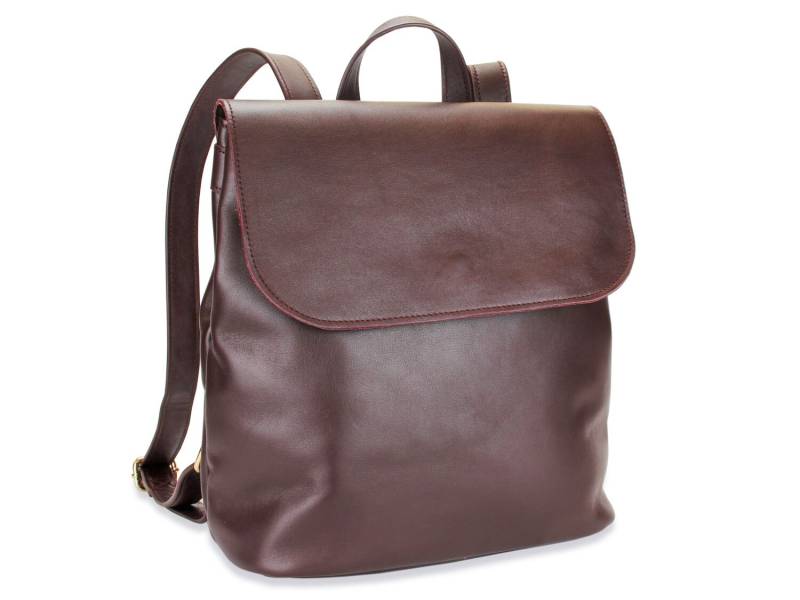 Rucksack Runa - Bordeauxrot Aus Leder Rucksack Runa - Bordeauxrot Aus Leder von LilleMusShop