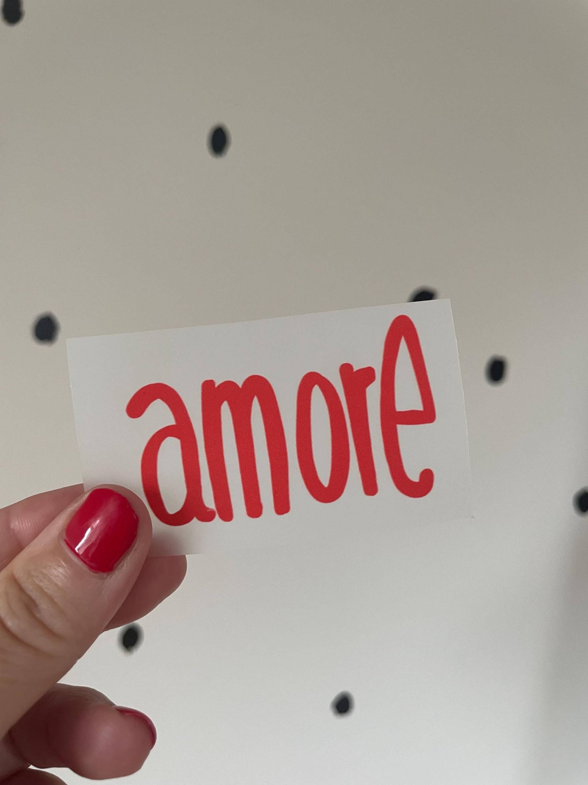 Bügelbild „Amore Rot" Lillemo Bügelbild „Amore Rot" Lillemo von LillemoShop