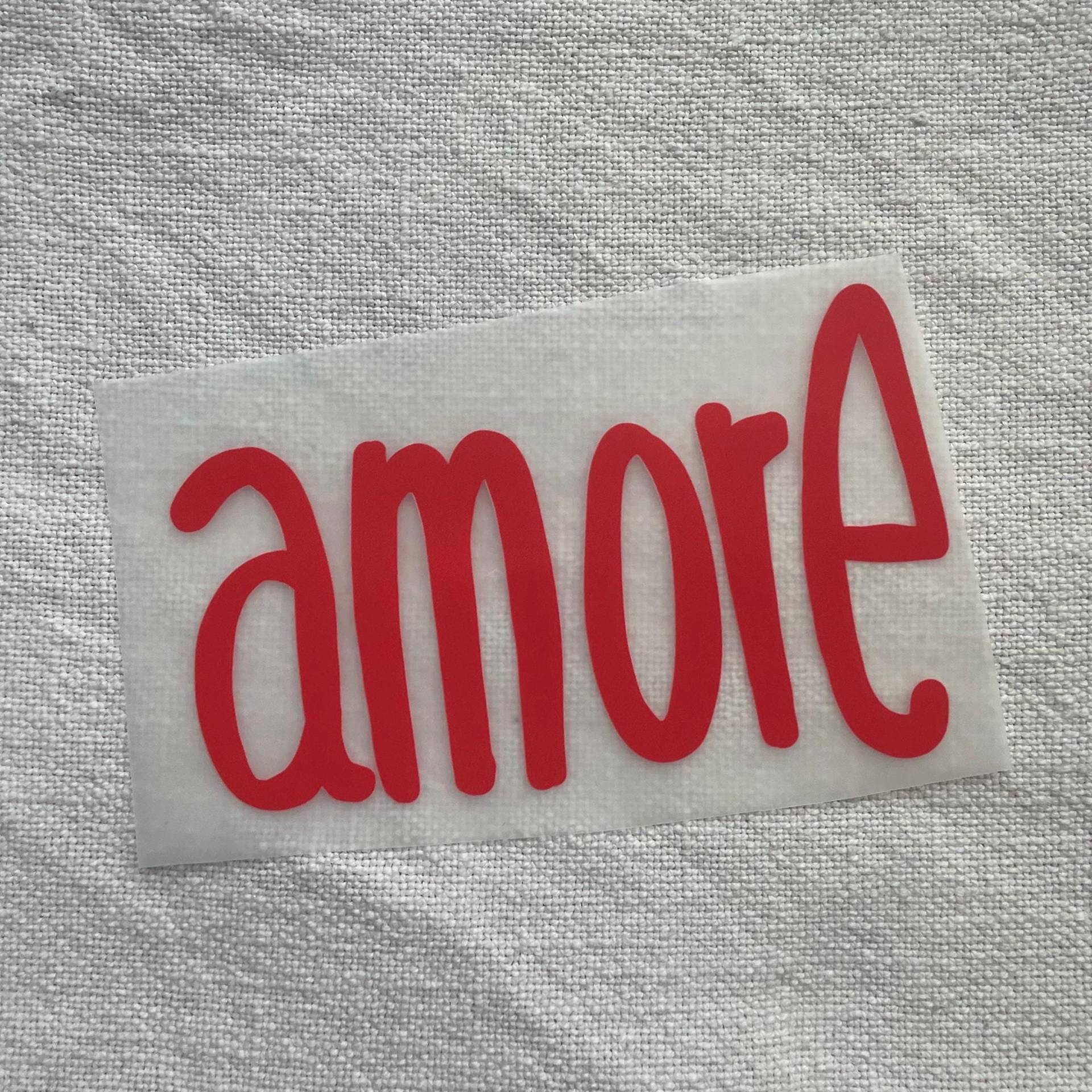 Bügelbild „Amore Rot Groß" Lillemo von LillemoShop
