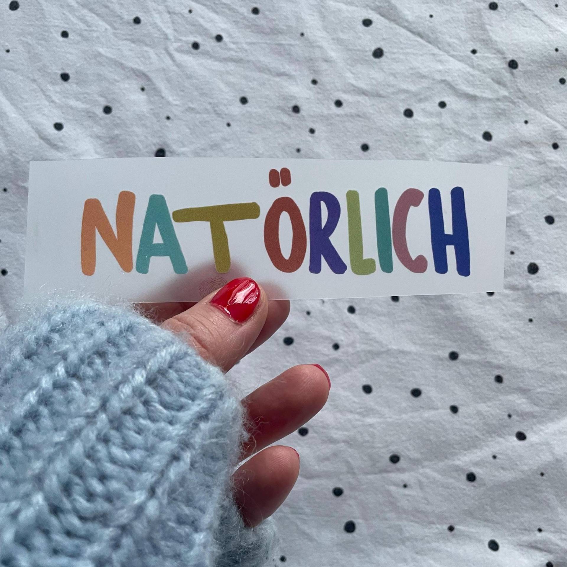 Bügelbild „Natörlich Bunt" Lillemo von LillemoShop