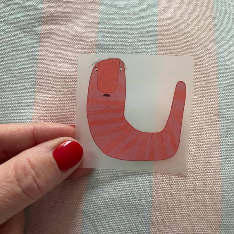 Bügelbild „Wurmfred" Lillemo Wurm von LillemoShop