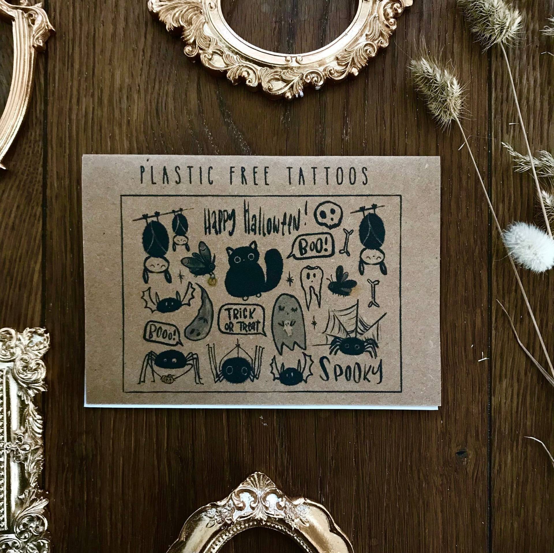 Cute Halloween Tattoos For Kids & Adults, Temporary Plasticfree von LilliAndLola