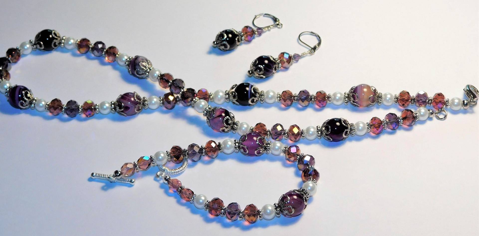 Edelsteine Halskette, Armband, Ohrringe Set Edelsteine Halskette, Armband, Ohrringe Set von LillianTreasures