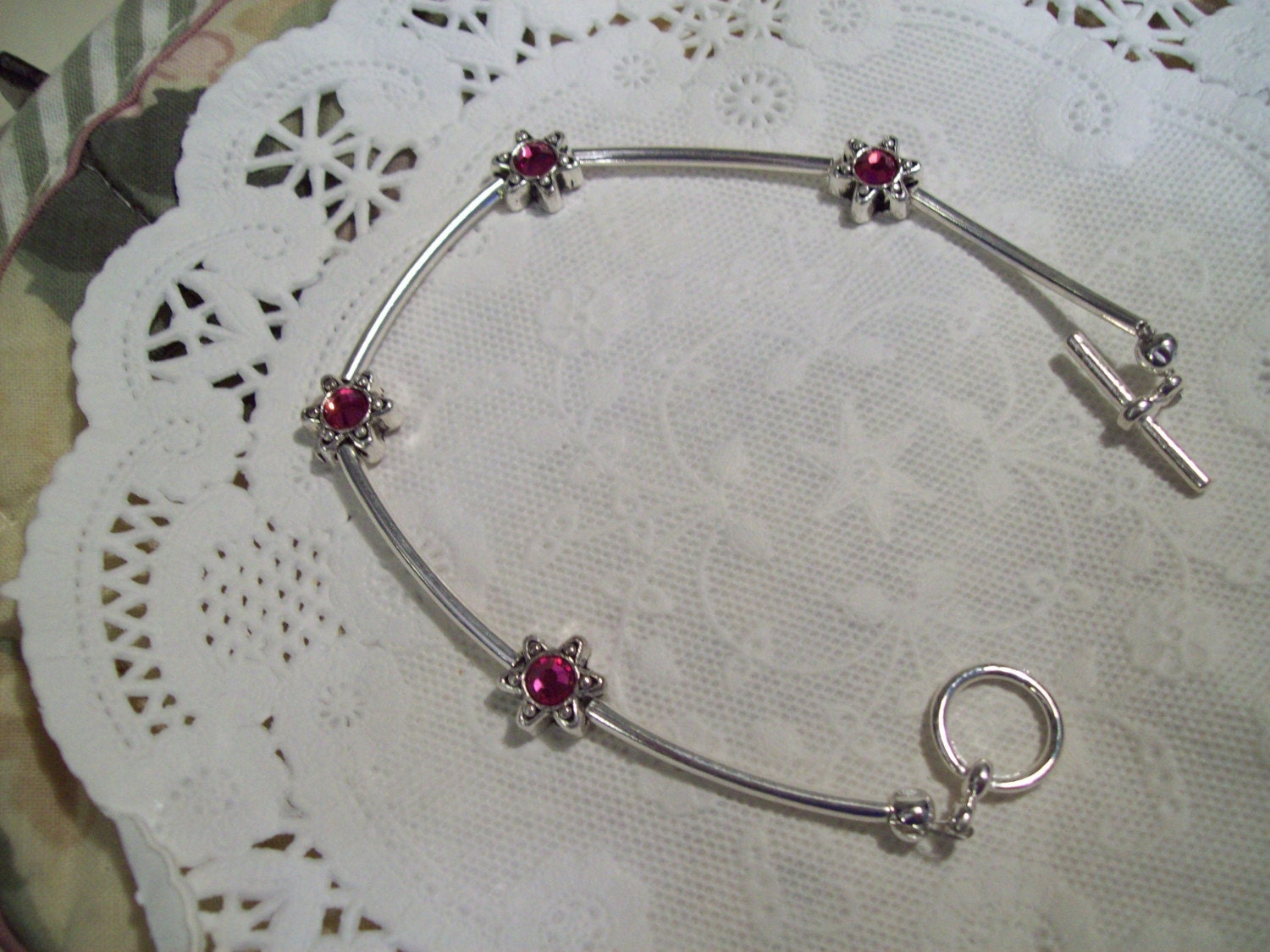 Silber Swarovski Armband Silber Swarovski Armband von LillianTreasures