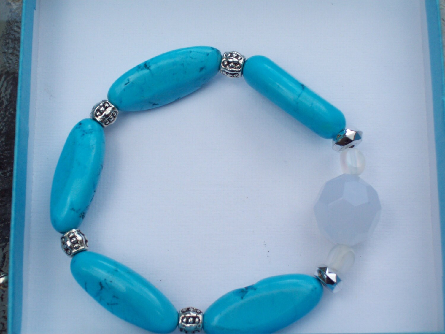 Türkis Und Silber Armband Türkis Und Silber Armband von LillianTreasures