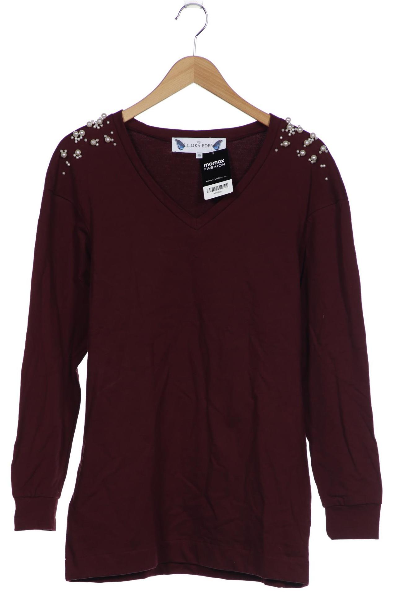 Lillika Eden Damen Sweatshirt, bordeaux, Gr. 40 von Lillika Eden