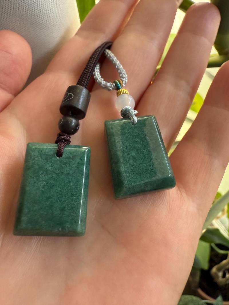 Moosachat Anhänger An Nylonkette - 2 Varianten von LillisLazuli