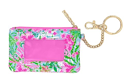 Lilly Pulitzer Ausweishalter, Schlüsselbund-Geldbörse mit Reißverschluss, niedliche Karten- und Ausweishülle für Damen, LEAF IT WILD, Ausweishalter von Lilly Pulitzer