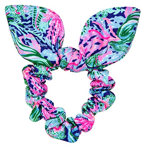 Lilly Pulitzer Damen Haargummi Scrunchie mit Schleife Detail, Bringing Mermaid Back, 1 Count (Pack of 1) von Lilly Pulitzer