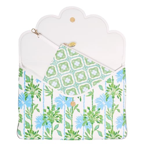 Lilly Pulitzer Gepolsterte Tech-Hülle mit kleiner Reißverschlusstasche für Zubehör, süße Laptoptasche für Damen, Tablet-Tasche oder 13-Zoll-Laptophülle (Swayin in the Breeze) von Lilly Pulitzer