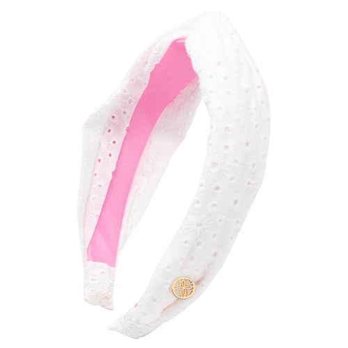 Lilly Pulitzer Haarband mit Ösen, niedliches geknotetes Haar-Accessoire für Frauen (Resort-Weiß) von Lilly Pulitzer