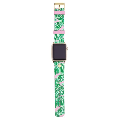 Lilly Pulitzer Silikon-Armband für Apple Watch für Damen, passend für 38 mm, 40 mm, 42 mm und 44 mm Smartwatches, kompatibel mit Apple Watch Serie 1–6 und SE, Let's Go Bananas von Lilly Pulitzer