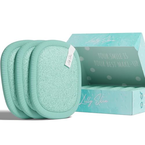 Waschbare und wiederverwendbare Make-up Entferner Pads von Lilly Skin – Rechteckige Mikrofaser-Reinigungs- und Peeling-Tücher für die Gesichtshaut – Box mit 7 Pads - Blaue Lagune Waschbare und wiederverwendbare Make-up Entferner Pads von Lilly Skin – Rechteckige Mikrofaser-Reinigungs- und Peeling-Tücher für die Gesichtshaut – Box mit 7 Pads - Blaue Lagune von Lilly Skin