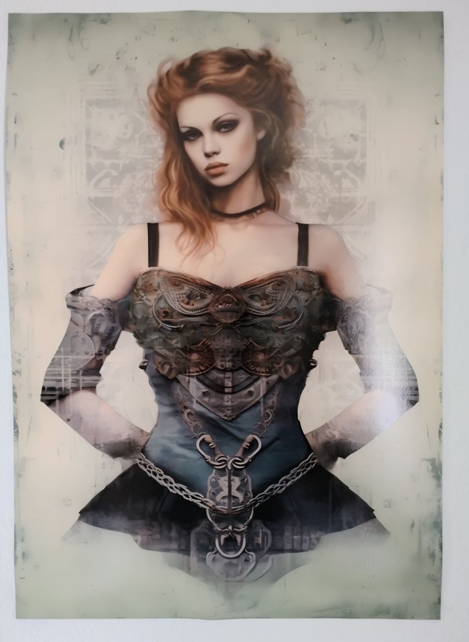 A2 Steampunk Poster Mädchen 420 x 594 cm incl. Versand von Lilly und Leif