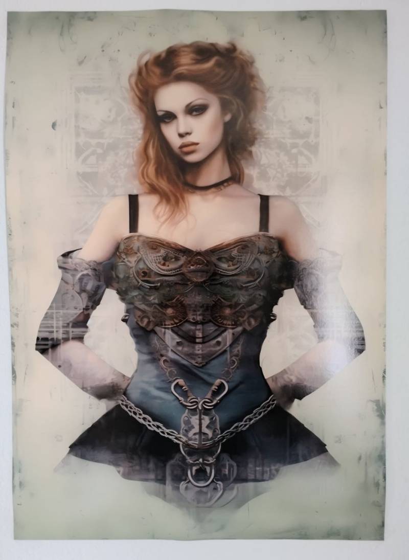 A2 Steampunk Poster Mädchen 420 x 594 cm incl. Versand von Lilly und Leif