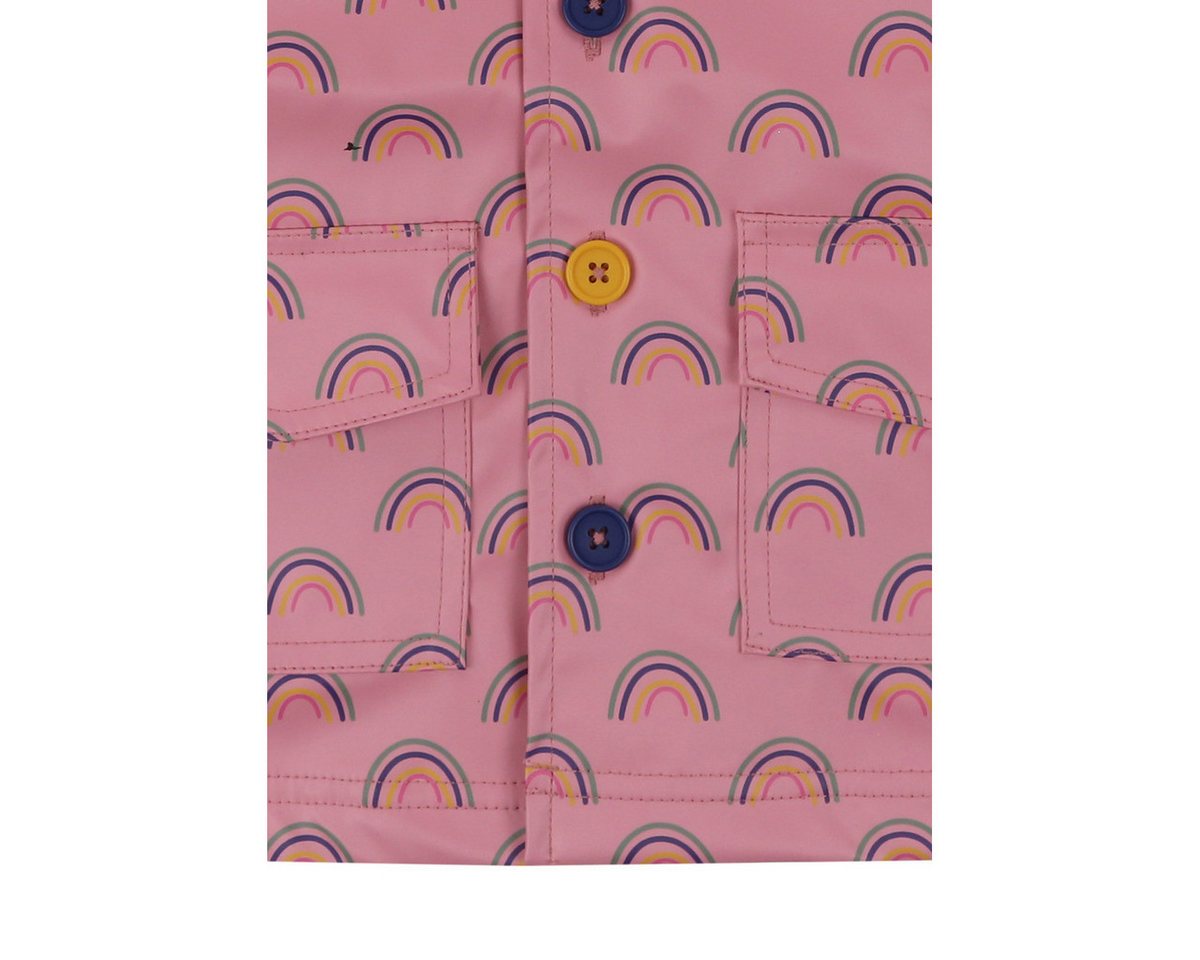 Lilly & Sid Softshelljacke Regenbogen Mädchen Jacke, Übergangsjacke, Outdoorjacke, Funktionsjacke, Windbreaker von Lilly & Sid