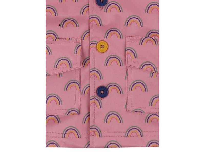 Lilly & Sid Softshelljacke Regenbogen Mädchen Jacke, Übergangsjacke, Outdoorjacke, Funktionsjacke, Windbreaker von Lilly & Sid