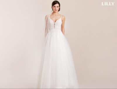 Lilly Brautkleid 08-4060-CRT - nude - 38 von Lilly