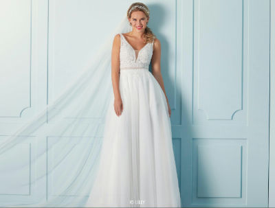 Lilly Brautkleid 08-4116-CRT - ivory - 44 von Lilly