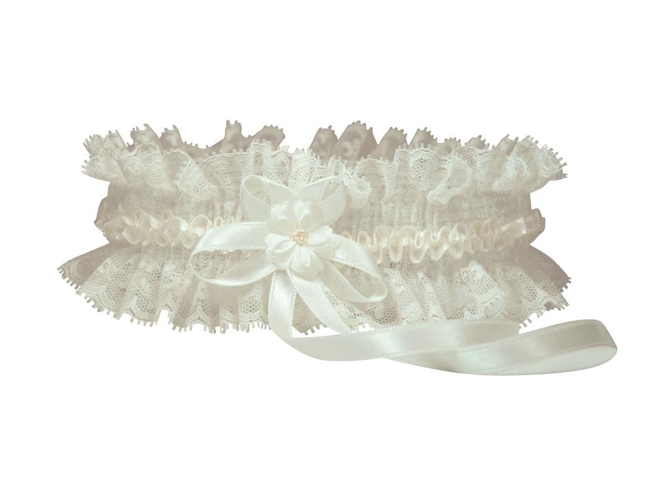 Lilly Strumpfband - ivory von Lilly