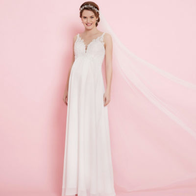 Lilly Umstandsbrautkleid 08-2607-CR - ivory - 52 von Lilly