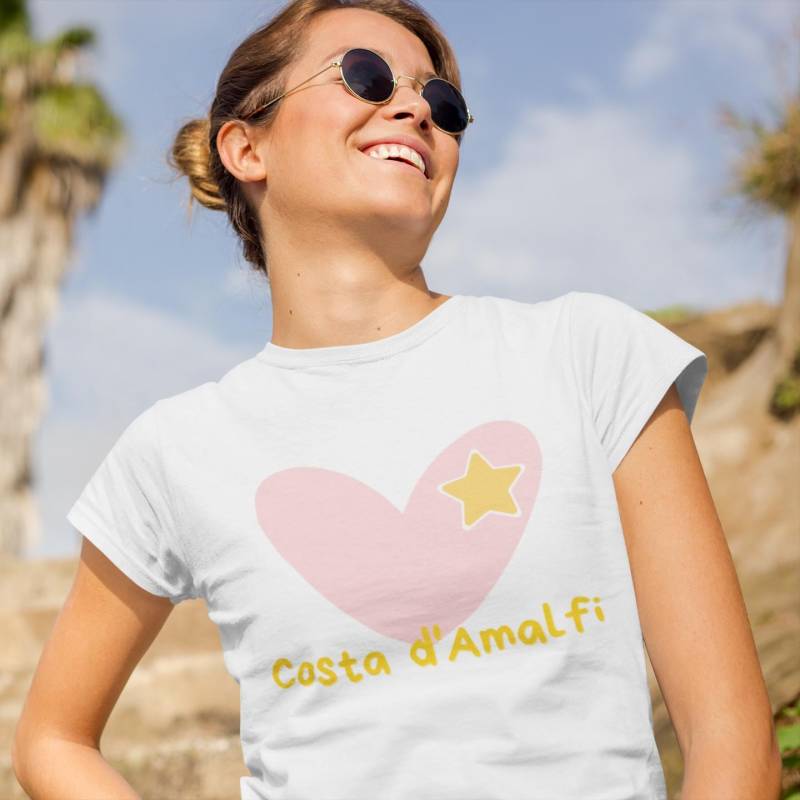 Amalfi Shirt, Tshirt, Amalfiküste Souvenir, Deko, Coast, Positano Italien Süditalien Urlaub von LillyAndLinette