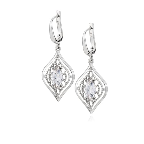 Damenohrringe Aus Sterlingsilber Mit Zirkonia Und Klappbügel von LILLY MARIE