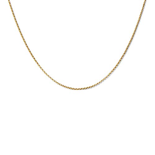 Damen 333er Gold Hals-Goldkette 333 längen-verstellbar Satin-Beutel mit Verlängerung von LILLY MARIE